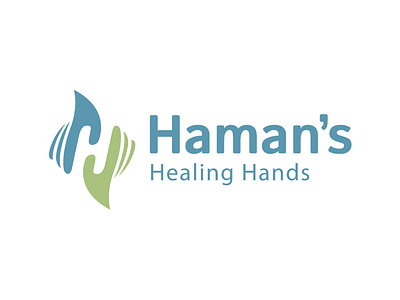 Haman’s Helping Hands Logo hand hands logo negative space