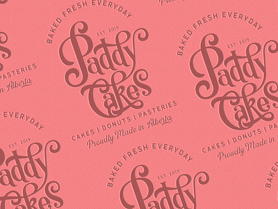 Paddy Cakes branding illustration. logo logo design print and pattern