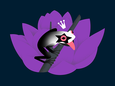Kiss the Frog character character art character concept flower frog illustration kiss lotus swamp tale