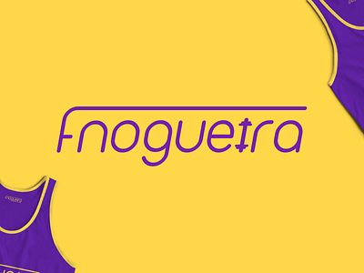 Flávia Nogueira - Logotype Design brand branding dumbbell femine fit fitness gym identity logo logotype muscle personal trainer pt purple smart logo sport sports trainer workout yellow