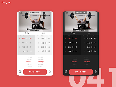 Daily UI Challenge #041 | Workout Tracker adobexd app color creative dailyui design flat graphics illustration logo minimal ui ux web webdesign website workout tracker