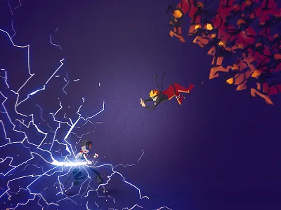 Best Friends anime fight friends naruto sasuke