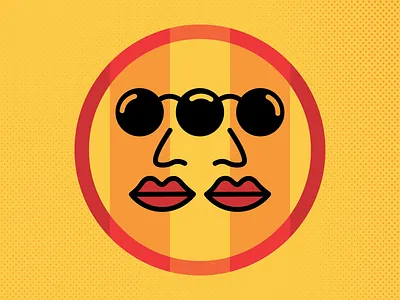 3 i Coaster 3 eyes character design sunglasses