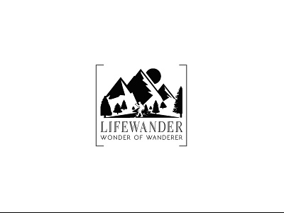 Lifewander Modern And Minimal Logo branding business logo creative design logo minimal logo minimalist logo modern logo