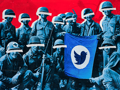 Twitter is also a purge tool... 2019 communication cuba design dominiocuba graphicdesign illustration inspiration massmedia politics prensa press red soldiers squad twitter