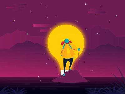 Hello dribbble - Great ideas start here illustration aniamtion animation character charachter design illustration illustration art director design illustrator journey