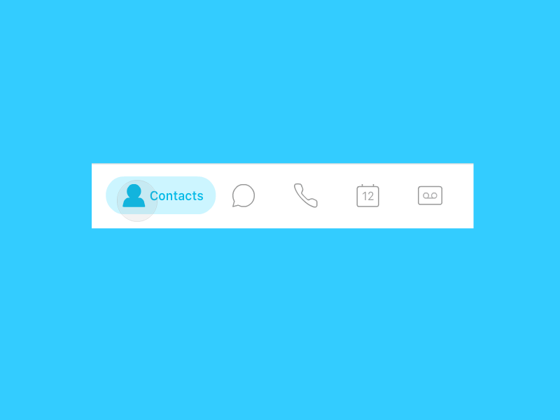 Tab Bar animation icon ui