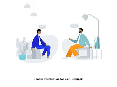 1 on 1 support adobe ai creative design gif illustration on boarding onboarding vector