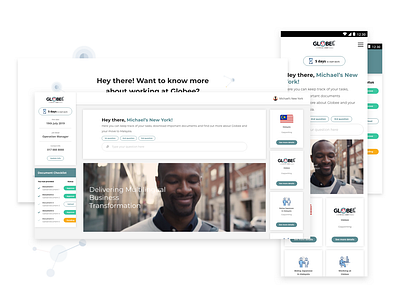 Concepts for Prehire and Preboarding Website clean dashboard design gradient illustration landing page layout ui ui design uiux user interface ux web design
