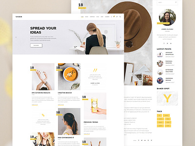 Vakker - Blog clean design flat magazine modern type typography ui ux web website wordpress themes