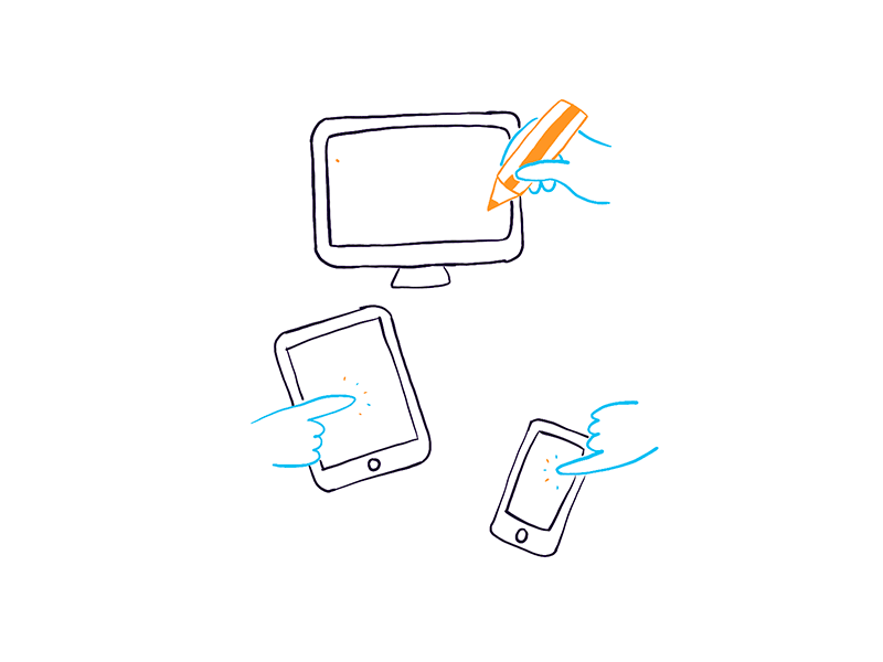 Educational technology 🎉 2d animate branding collaboration crafty education app gif illustration paperplane responsive roughanimator