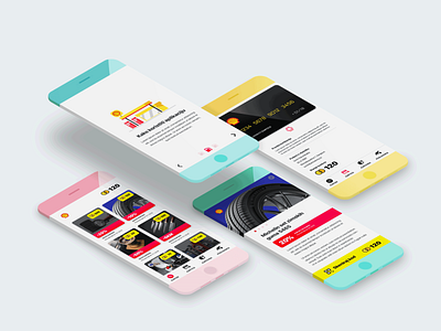 Loyalty app for Shell app coins coupons loyalty mobile shell ui ux