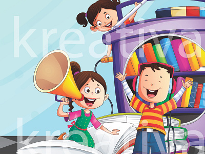 01 2dcartoon animation branding childrensbookillustration classroomart design fun time graphic design illustration illustration art logo ui