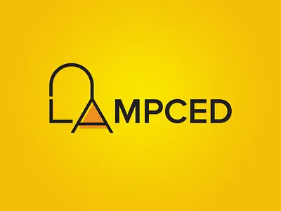 lampced logo brand illistration lamp logo lamp