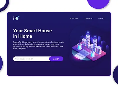 iHome | Smart Home best design branding branding design dribbble best shot figma graphic design illustration landing page concept landing page design landing page illustration prototype smart home app smart house ui desgin ui ux design user experience design user interaction user interface design web design web ui design