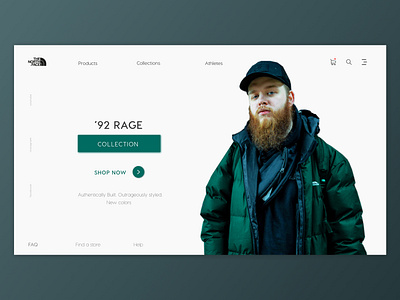 The North Face - Home page UI azerbaijan baku branding design e commerce flat home page illustration landing page logo minimal north face sale page shop ui ui deisgn ux ux design ux ui web