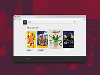 Theatre Plays Preview landing page preview theatre time table ui ux website
