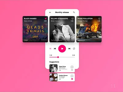 Ui challenge - 11 (music player) app application application design application ui design flat fly minimal music app musicplayer sketch ui ui challange ui concept ui deisgn ui design challenge uidesign ux ux design ux designer