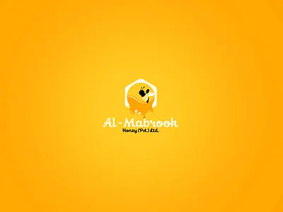 Al Mabrook bee bee logo branding business clean corporate creative design farm graphic hexagon hive honeybee idea identity illustration innovation logo organic typography