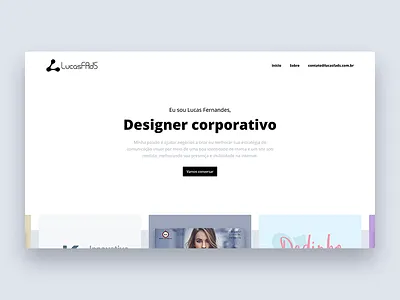 Personal website clean minimal portfolio projects slider web website