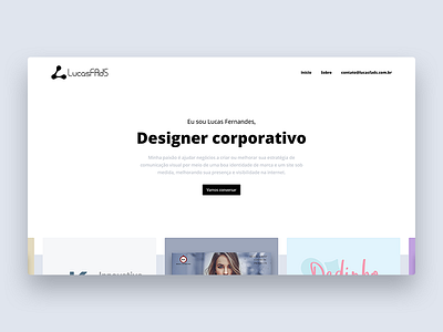 Personal website clean minimal portfolio projects slider web website