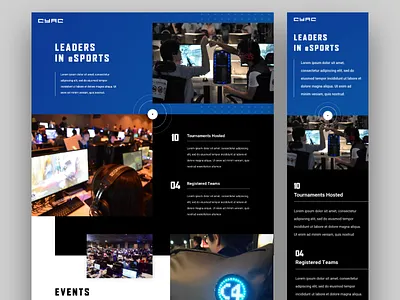 CYAC Website design gaming interactive mobile responsive design web web design