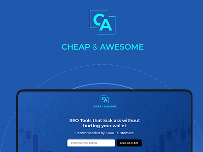 SEO Landing Page Design – Cheap & Awesome – SEO Tools awesome logo marketing premium seo tools ui design ui designer ui ux ux design ux designer web design