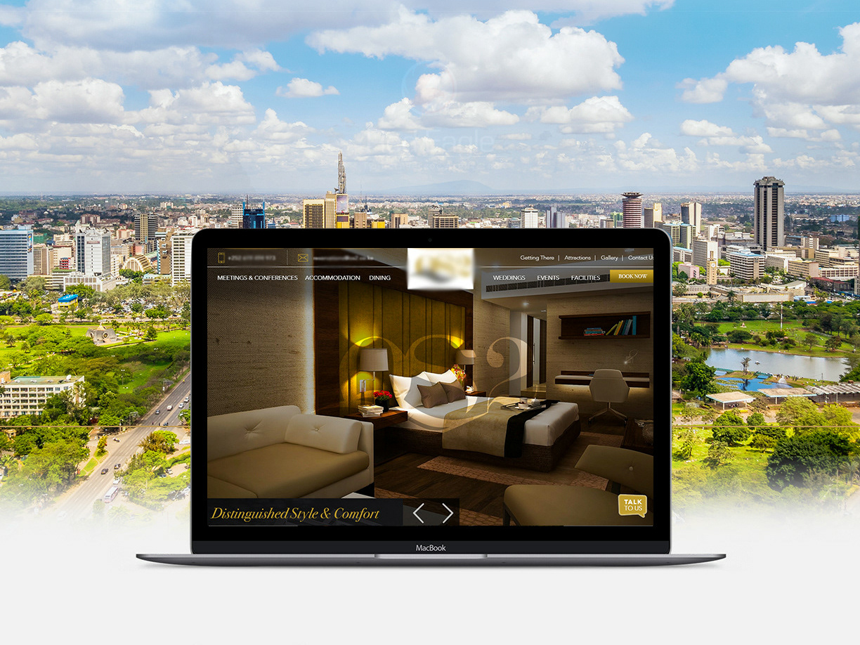 Example of UI/UX Hotel Website Nairobi, Kenya