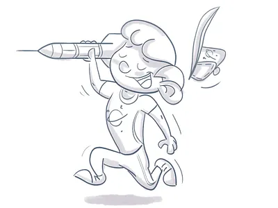 Boy boy illustration rocket