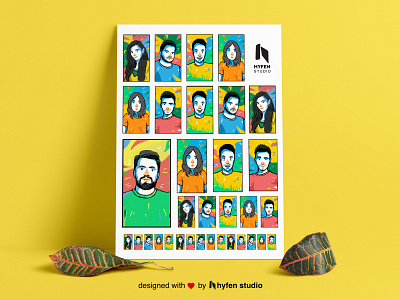 Popart Character Illustrations Set branding characters design colors creative creative agency design hello dribbble hyfenstudio illustration illustrator new brand feel popart sketch vector