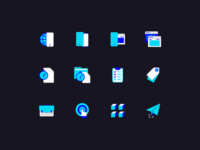 Iconset For Condegram Website adobe illustrator icondesign icondesigner iconset