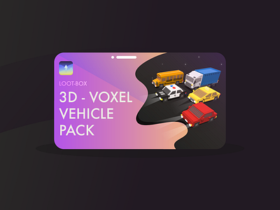 Voxel Vehicles - Game Assets 3d android game game assets game design game developer gradient ios game pixel voxel