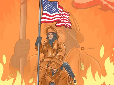 Firefighters animation design illustration photoshop photoshop animation vector vector animation vector art vector artwork vector artworks