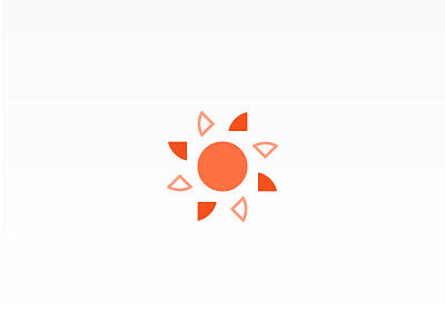 Sun brand branding concept design geometric icon logo logotype simple