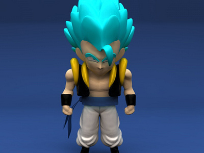 Render 008 - Gogeta 3d 3d art c4d character design digital 3d dragonball illustration ux web