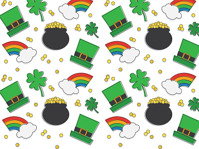 St Pat(tern) Practice illustration pattern st patricks day vector