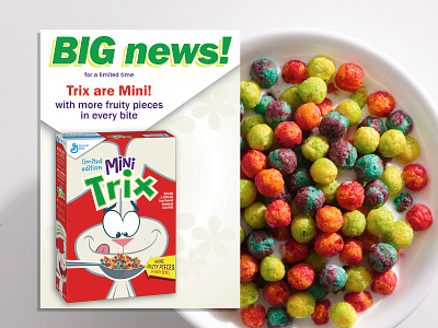 Trix handout cereal corporate flyer