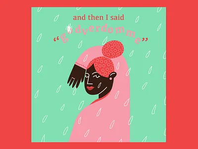 GODVERDOMME character design dutch girl godverdomme graphic green hi illustration illustrators love nederland nl pantone pink ui