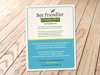 Bee Friendlier sign corporate promotional