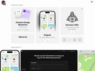 Portfolio website - 2025 ui