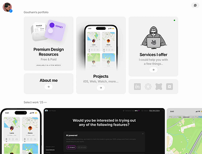 Portfolio website - 2025 ui