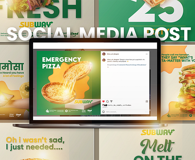 Social media Food post portfolio dhara bodara food graphic design graphic portfolio portfolio post social media post socialmedia