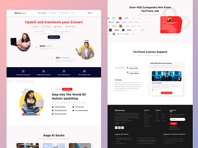 Career and Job Landing Page Design career figma landing page ui ui ux design uiux website design