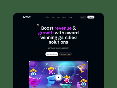 EdTech Landing Page Design | SaaS | B2B | UI Design animation branding button color dark ui graphic design hero page landing page logo navigation design saas ui uiux