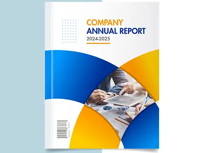 Company Annual Report Cover 3d annual report annual report cover book cover cover flyer magazine cover modern flyer report cover