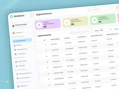 MediSphere: Simplifying Healthcare Appointments appointment app appointment booking app booking app consultation app dashboard design doctor doctors health health care healthcare healthcare app healthcare dashboard hospital app medical app medical application medical dashboard medtech patient app scheduling app ui ux