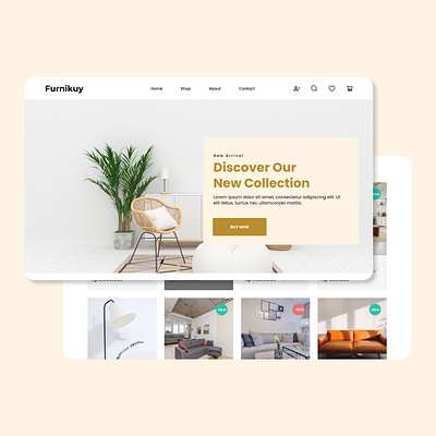 Furnikuy - Ecommerce Website figma prototype ui uiuxdesign ux wireframe
