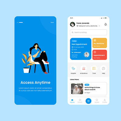 Sehathub - Health App figma prototype ui uiuxdesign ux wireframe