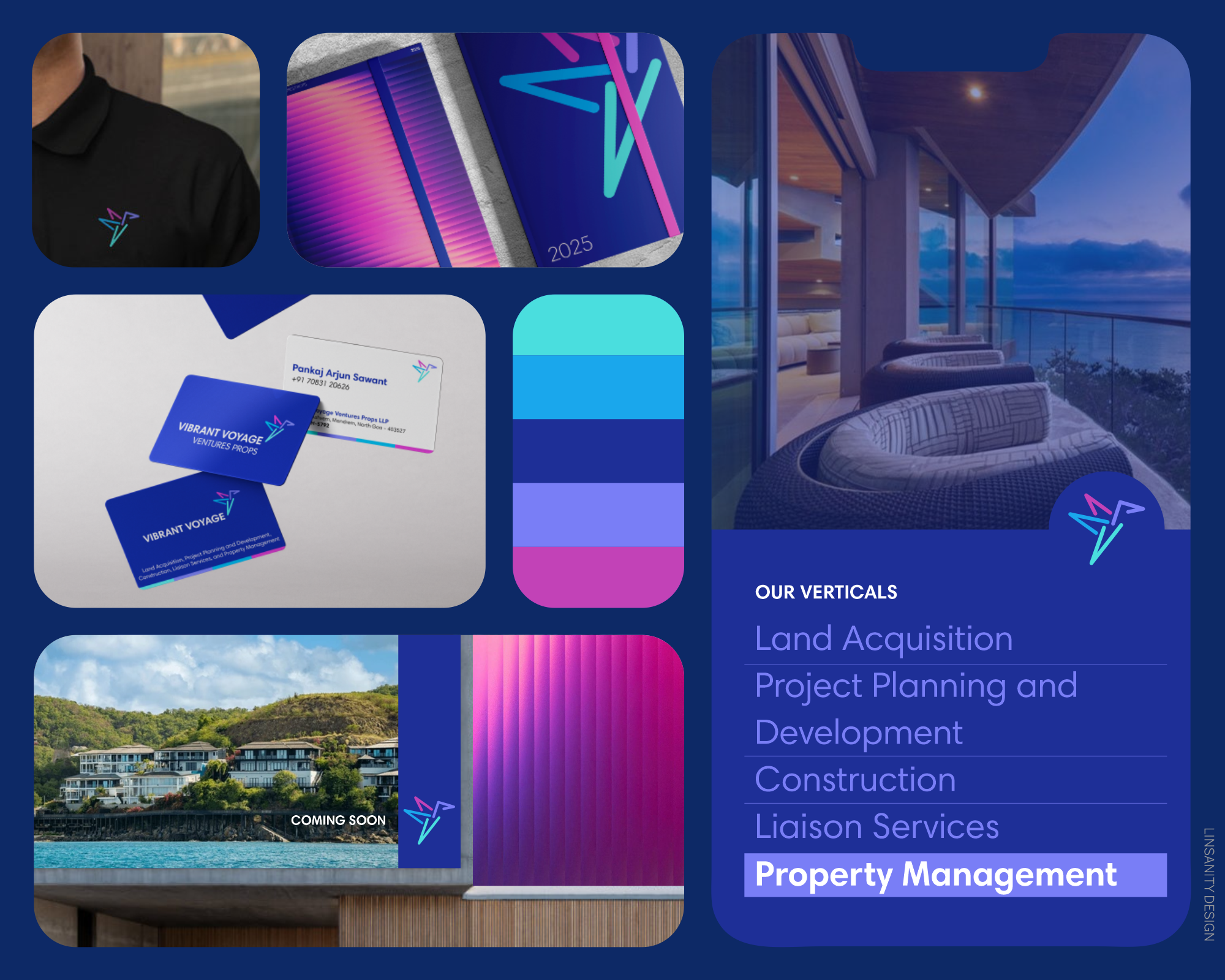 VVVP Brand and Logo Design architecture art direction brand design brand specialist branding construction corporate fresh goa graphic design humming bird india land logo logo design modern nature inspired real estate sleek vibrant