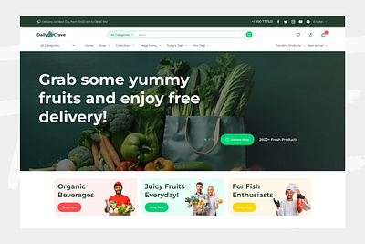 Grocery Website UI UX Design ecommerce website grocery website grocery website design grocery website ui ui ux design user interface design website design website ui ux